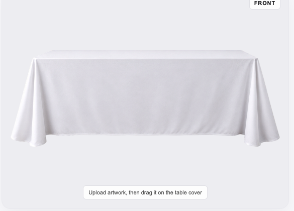 6ft custom table throw
